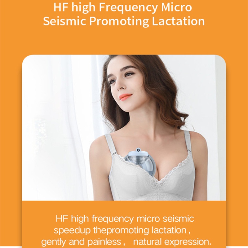 Máy hút sữa có thể đeo/Máy hút sữa mẹ/Máy hút sữa điện có thể sạc lại/Bao gồm 2 cốc hút sữa+1 máy chính