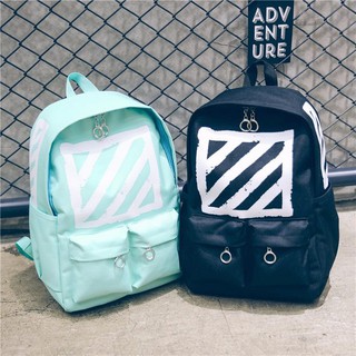 Balo Off White Brushed Diagonals Backpack