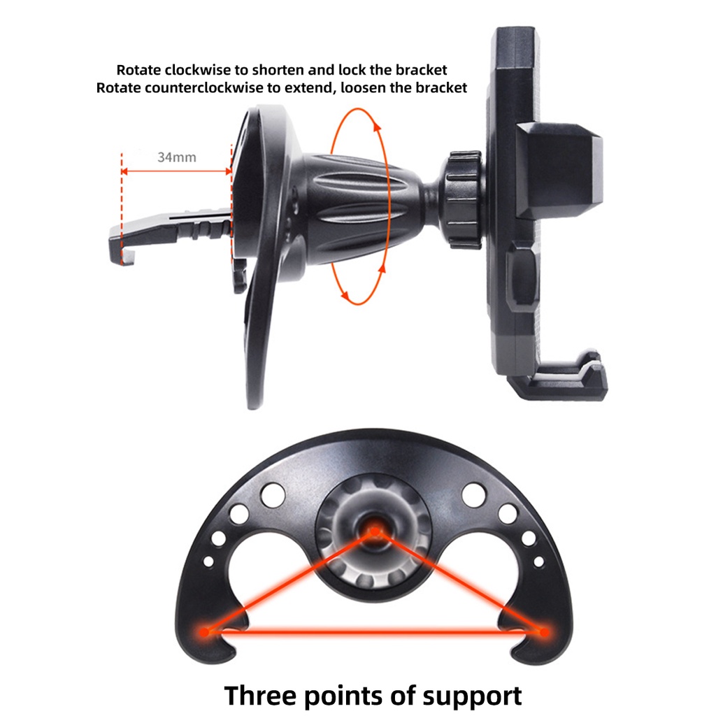 Giá đỡ điện thoại HdoorLink gắn khe điều hòa xe ô tô