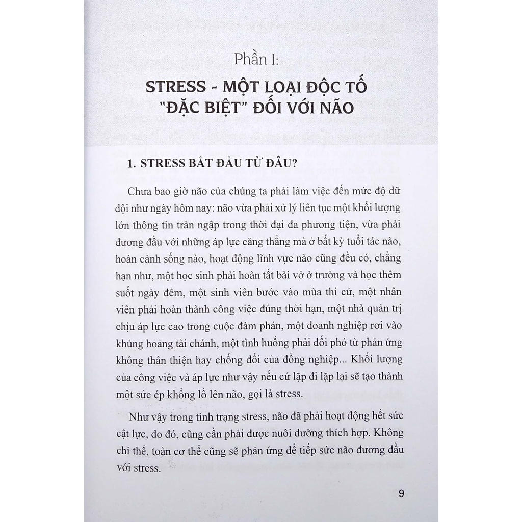 Sách - Chế Độ Ăn Bổ Trí Não Giảm Stress