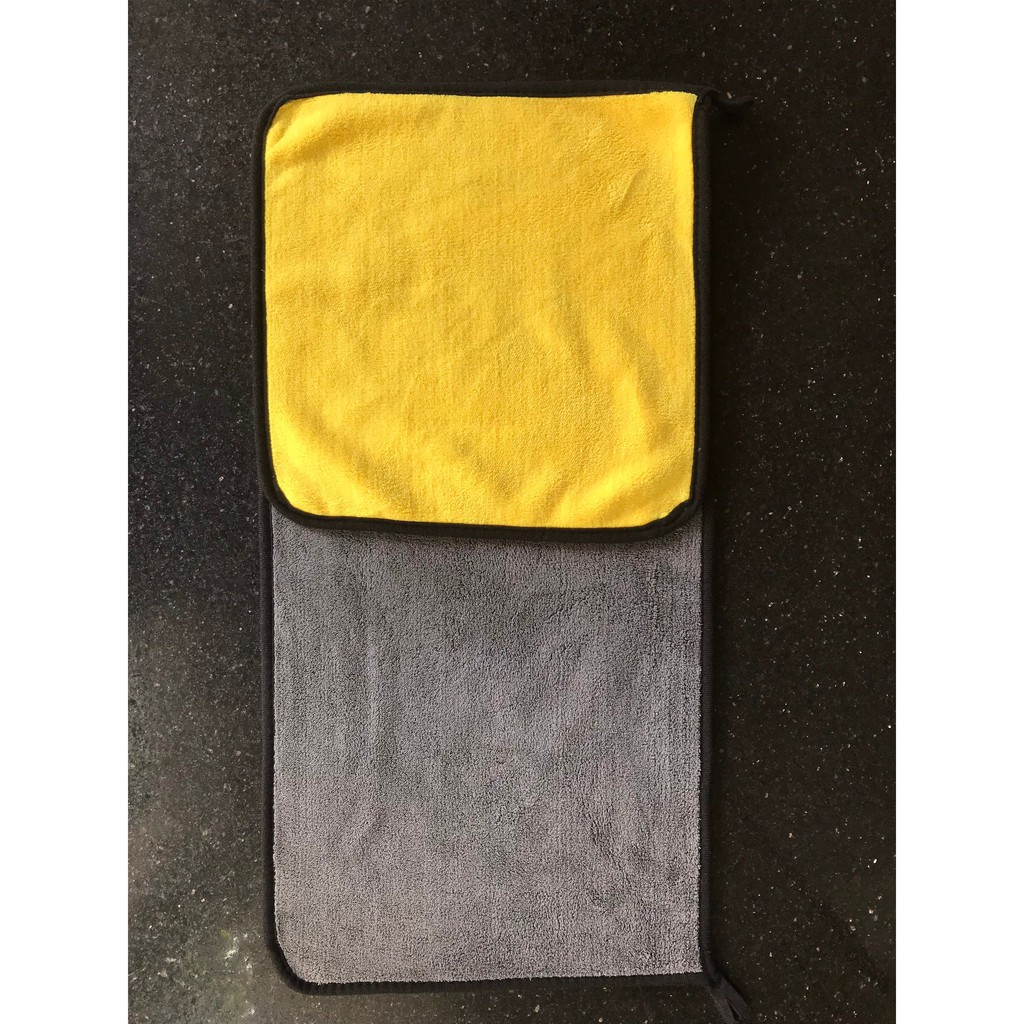 Khăn đa năng 2 lớp Microfiber ⚡FREESHIP⚡ lau xe hơi kích thước 30x30cm, 30x60cm, lau kính 2 lớp dày, mịn không rụng sợi