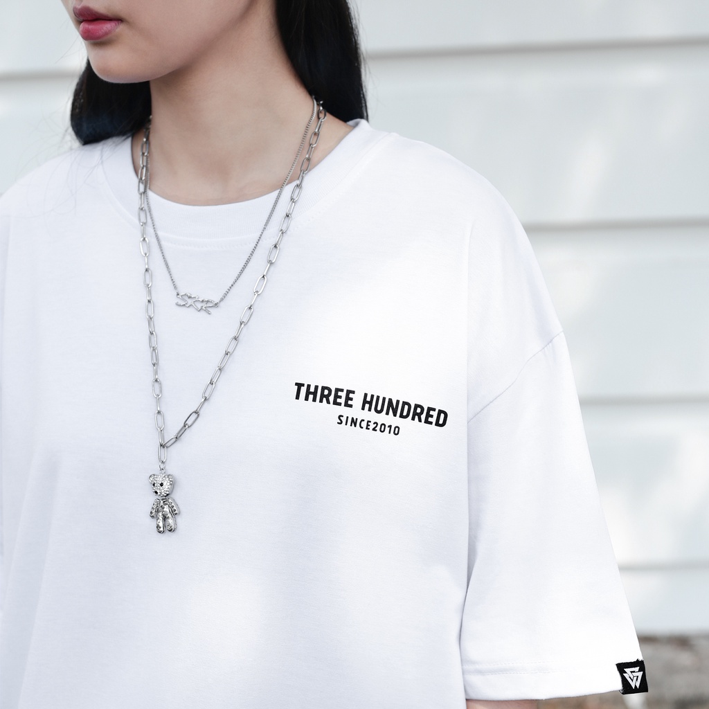 Áo Thun Màu Trắng In Chữ Nostalgia Màu Xanh Chất Liệu 100% Cotton Form Rộng Thoải Mái Unisex Nam Nữ