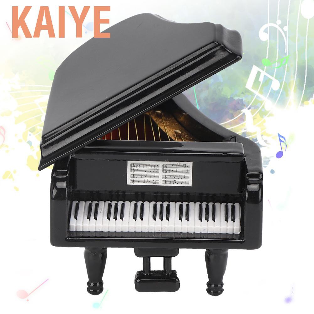 Mô Hình Đàn Piano Mini Bằng Gỗ Phong Cách Cổ Điển Độc Đáo Trang Trí Bàn Làm Việc