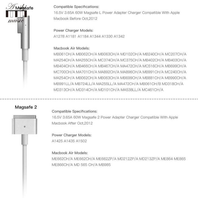 macbook pro charger adapter Đầu sạc nam châm thay thế cho Apple Macbook Pro