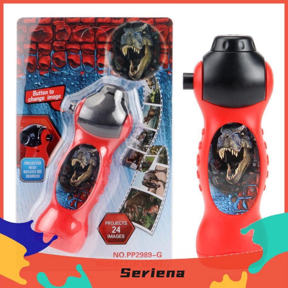 Seriena Kids Cartoon ​Dinosaur Projector Flashlight Baby Sleep LED Project Lamp Đồ chơi