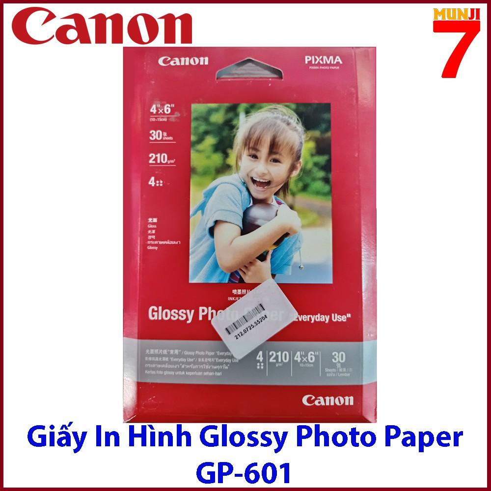 Giấy In Ảnh Canon Glossy Photo Paper GP-601 - Dòng Máy Pixma  Pro 100 / Pixma Pro 9000 Mark II, E/MG/MX/MP/iP series