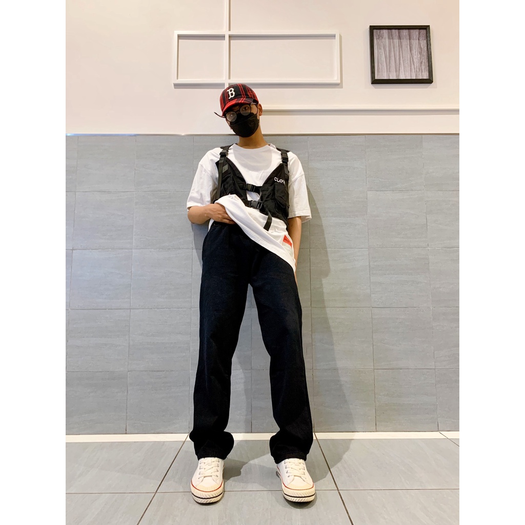 Quần jean nam nữ ống rộng ống suông Mellow, quần bò nam nữ suông ống rộng Baggy,dáng đứng vải jeans đen xanh fomt suông