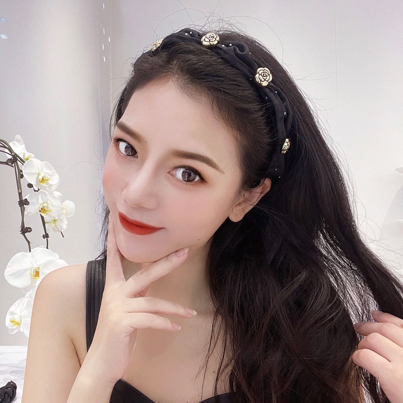 Cài Tóc Hoa Trà Mỏng Nhẹ Cao Cấp Phong Cách Thời Trung Cổ Sang Trọng Dành Cho Nữ
