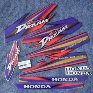 (quá rẻ) trọn BỘ TEM XE super dream màu đỏ