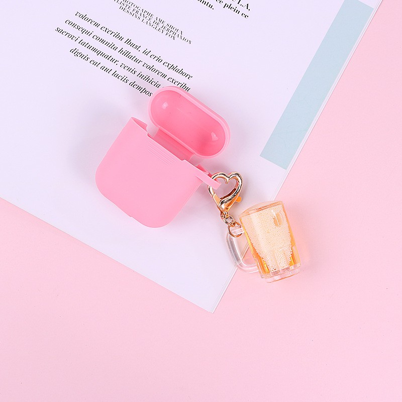 Móc Khóa Gắn Hình Ly Bia Đáng Yêu Cho Airpods 2