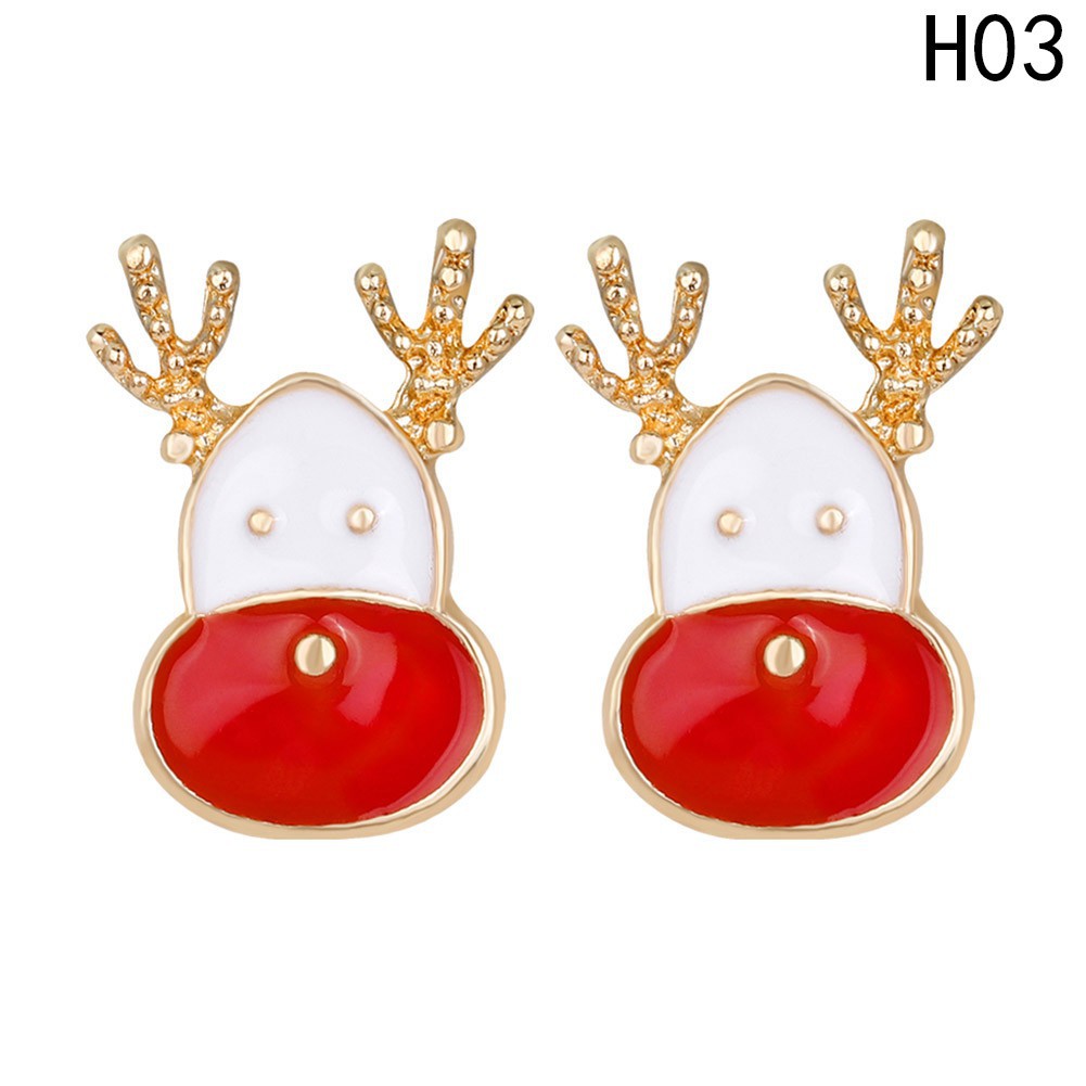 Hoa tai thiết kế phong cách Giáng sinh dễ thương