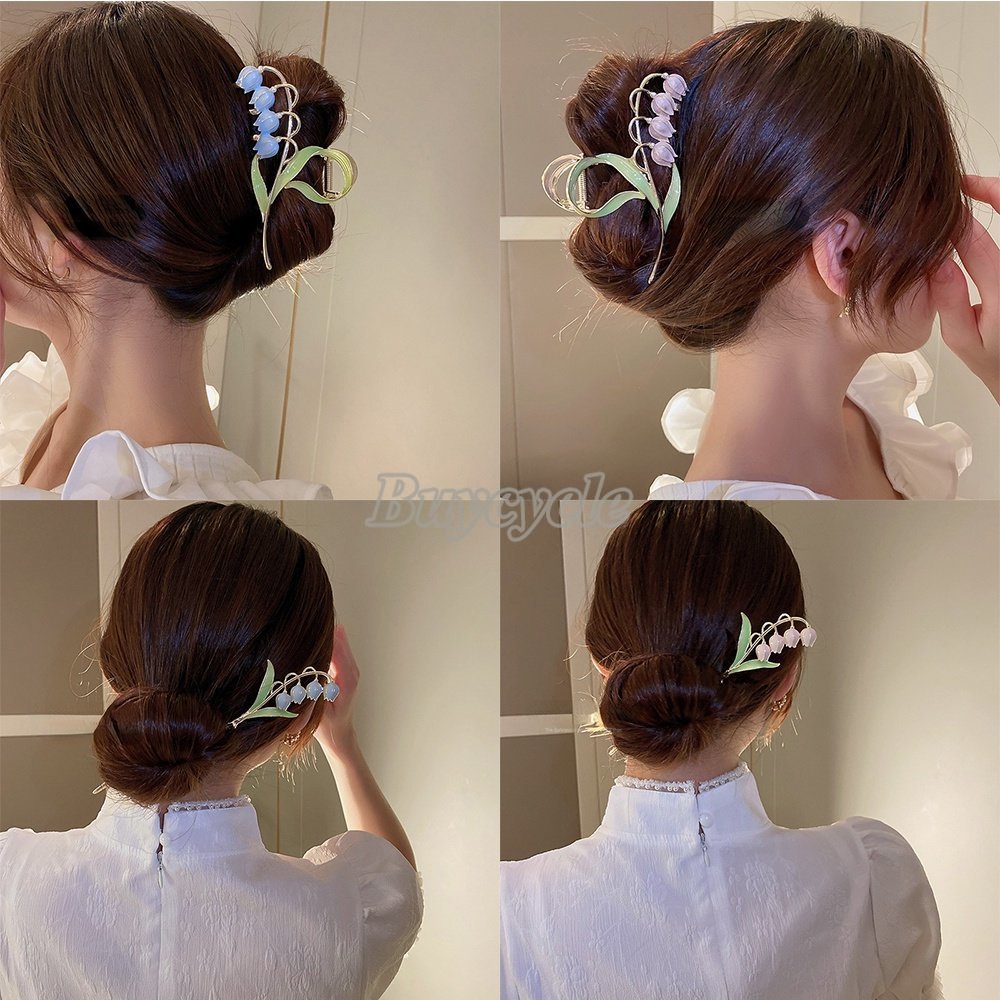 Kẹp Tóc Hoa Lily Và Cá Mập Thời Trang Mùa Hè Mới