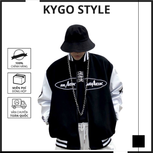 Áo khoác unisex kiểu bomber Black Miack chất liệu dù 2 lớp cao cấp nhẹ thoải mái. Áo khoác nam nữ form ôm dễ mặc - K017