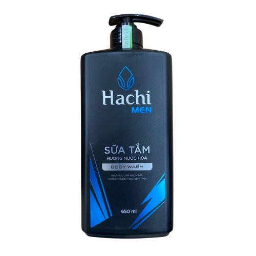 Sữa tắm Hachi Men hương nước hoa BODY WASH 650ml khử mùi làm sạch sâu hương nước hoa nam tính - Sữa tắm nam Chính Hãng