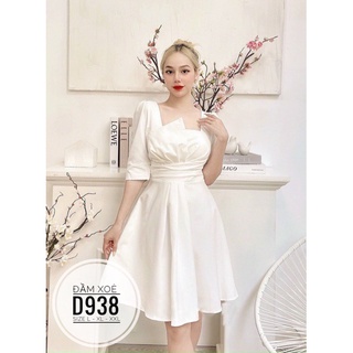 (60-90KG) MINSTORE Bigsize Đầm xoè D938