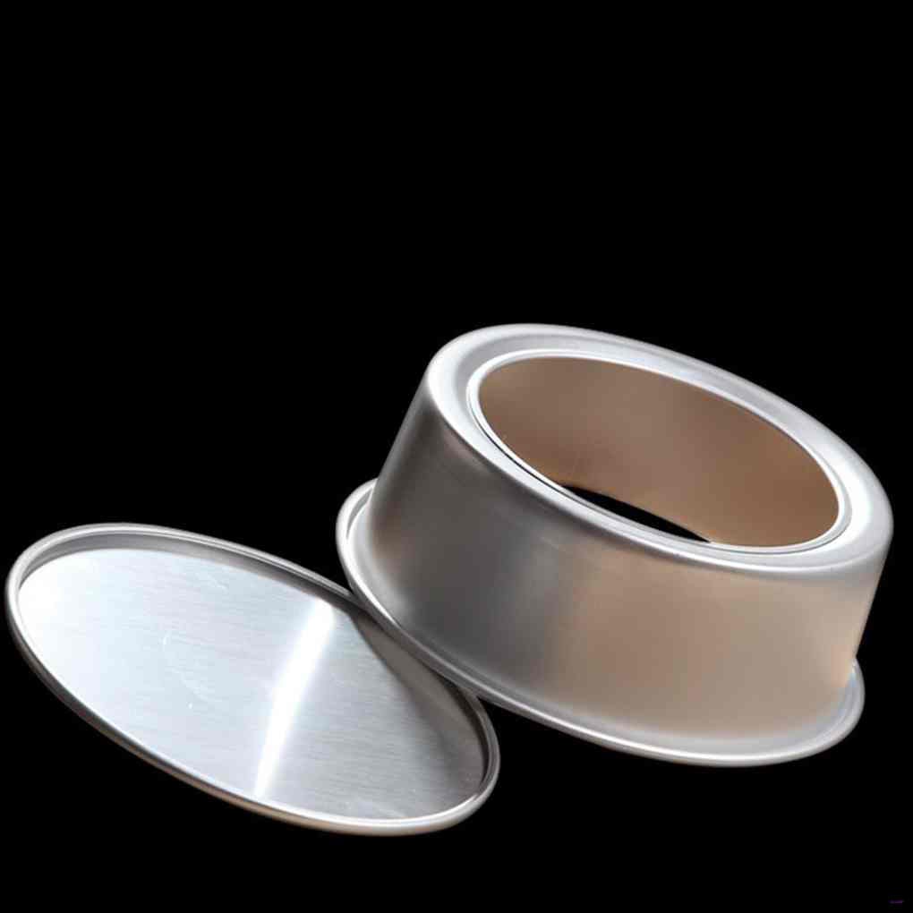 Bộ 3 Khuôn Làm Bánh Hình Tròn Bằng Hợp Kim Nhôm 2 Inch