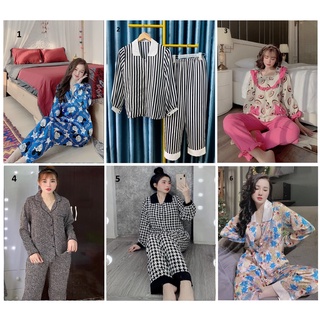 Đồ Bộ Lụa - Tay Dài Quần Dài (Satin, Mai Ngô)