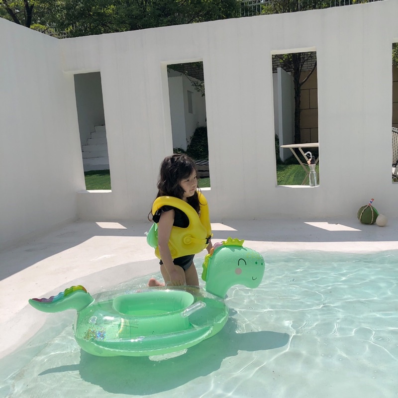 Phao Bơi Khủng Long Ins Kèm Bơm - Chống Lật An Toàn Cho Bé 0-9 Tuổi Hottrend