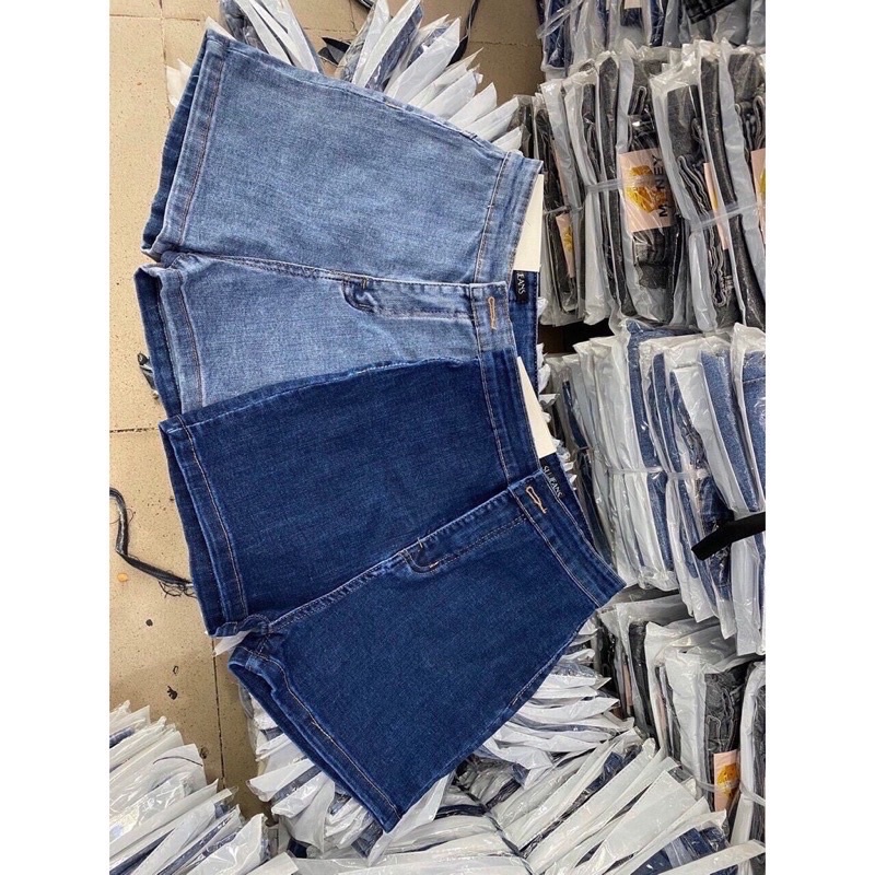 Quần đùi bò, quần short jeans cạp cao gen bụng big size sẵn sll