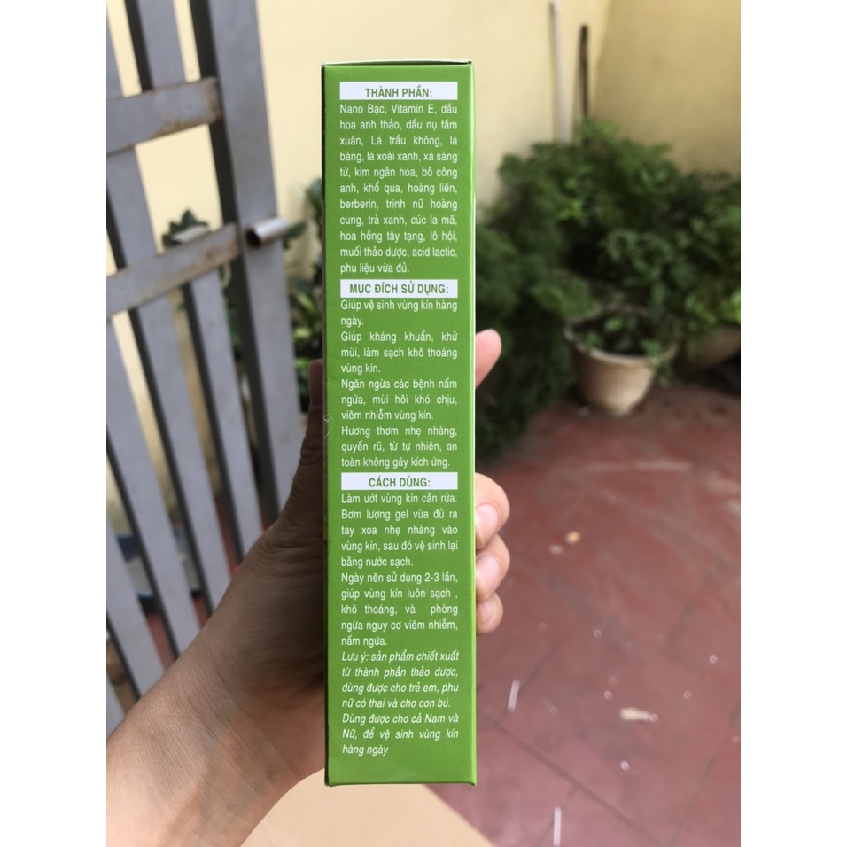 Dung dịch vệ sinh trầu không, lô hội