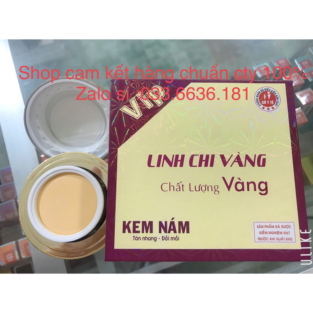 kem hết nám Linh chi vàng Vip hủ 35g