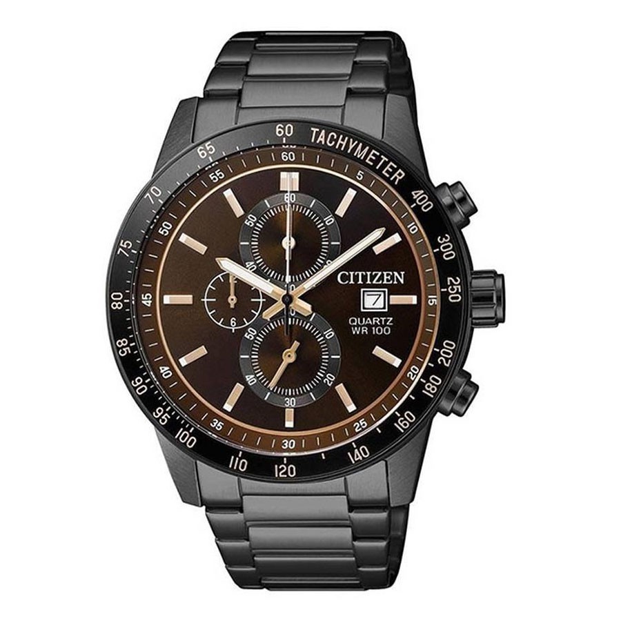 Đồng Hồ Nam Citizen Dây Thép Không Gỉ AN3605-55X - Mặt Nâu