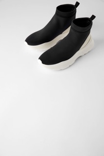 Boot thể thao vải kỹ thuật kiểu bít tất Zara authentic