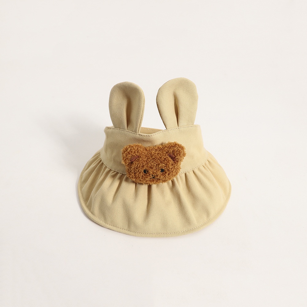 Nón Lưỡi Trai Nửa Đầu Vành Rộng Chống Nắng Mùa Hè In Hình Gấu Hoạt Hình Dễ Thương Cho Trẻ Em