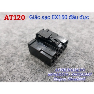 GIẮC SẠC EX150 ĐEN ĐẦU ĐỰC ( 1 cái) - AT120