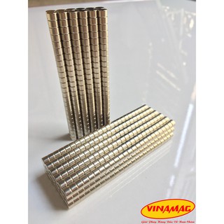 Combo 100 Viên Nam Châm Trắng 3x3mm ( Từ Tính Hút Cực Mạnh ), Nam Châm Đất Hiếm NdFeB