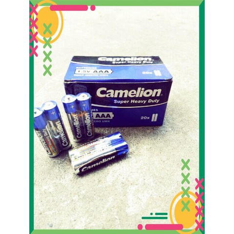 Hộp Pin tiểu Camelion AA 2A và AAA 3A 20 cặp 40 viên Chính hãng