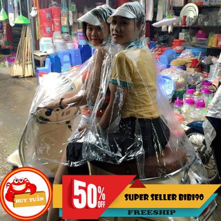 Áo Mưa 2 ĐẦU TRONG SUỐT