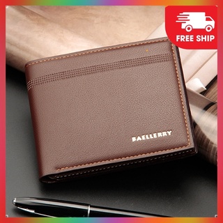Ví nam baellerry cao cấp dập viền chìm phong cách Hàn Quốc, bóp ví nam - Mã SP04