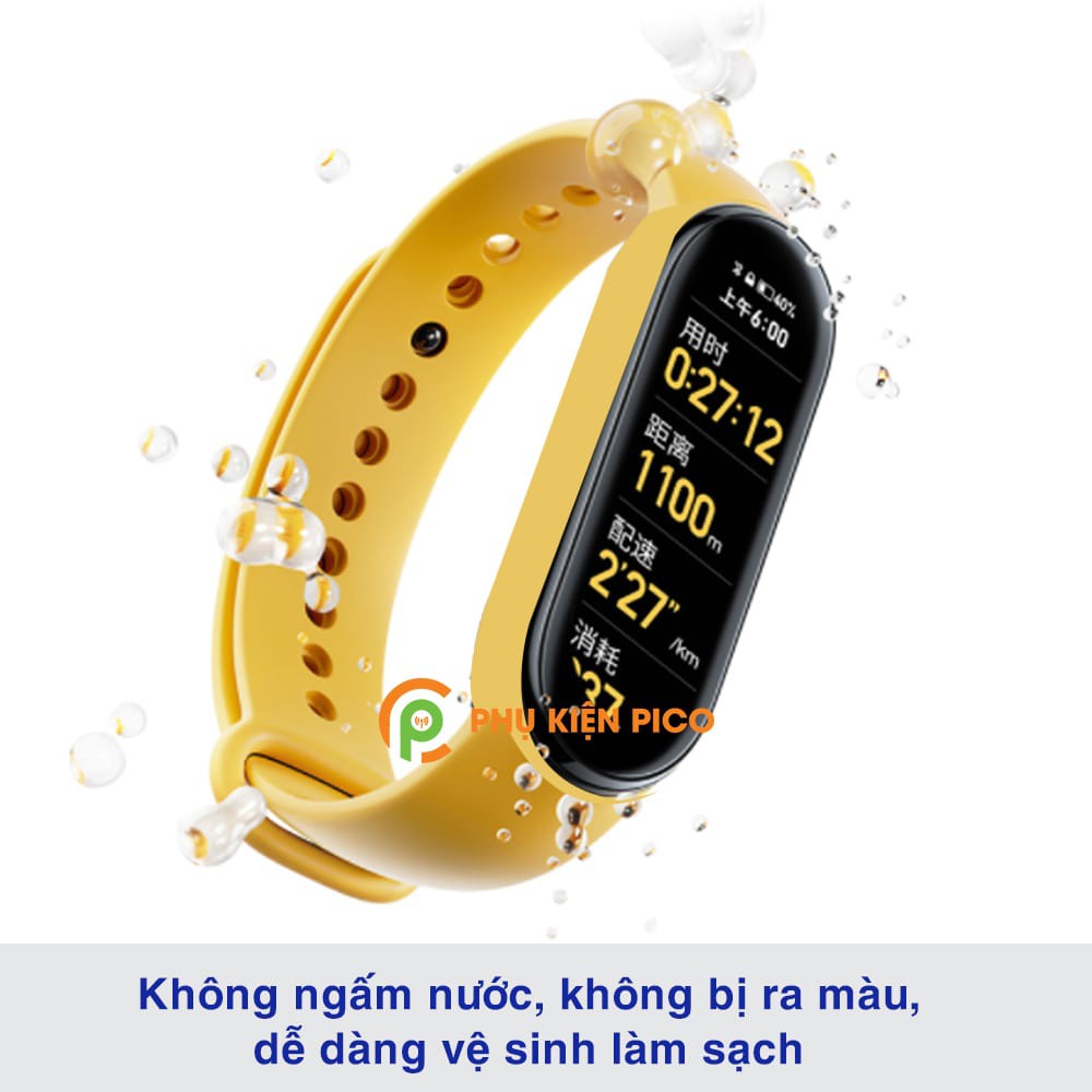 Dây đồng hồ Xiaomi Mi Band 6 Silicon siêu mềm phong cách thể thao nhiều màu - Dây silicon MiBand 6