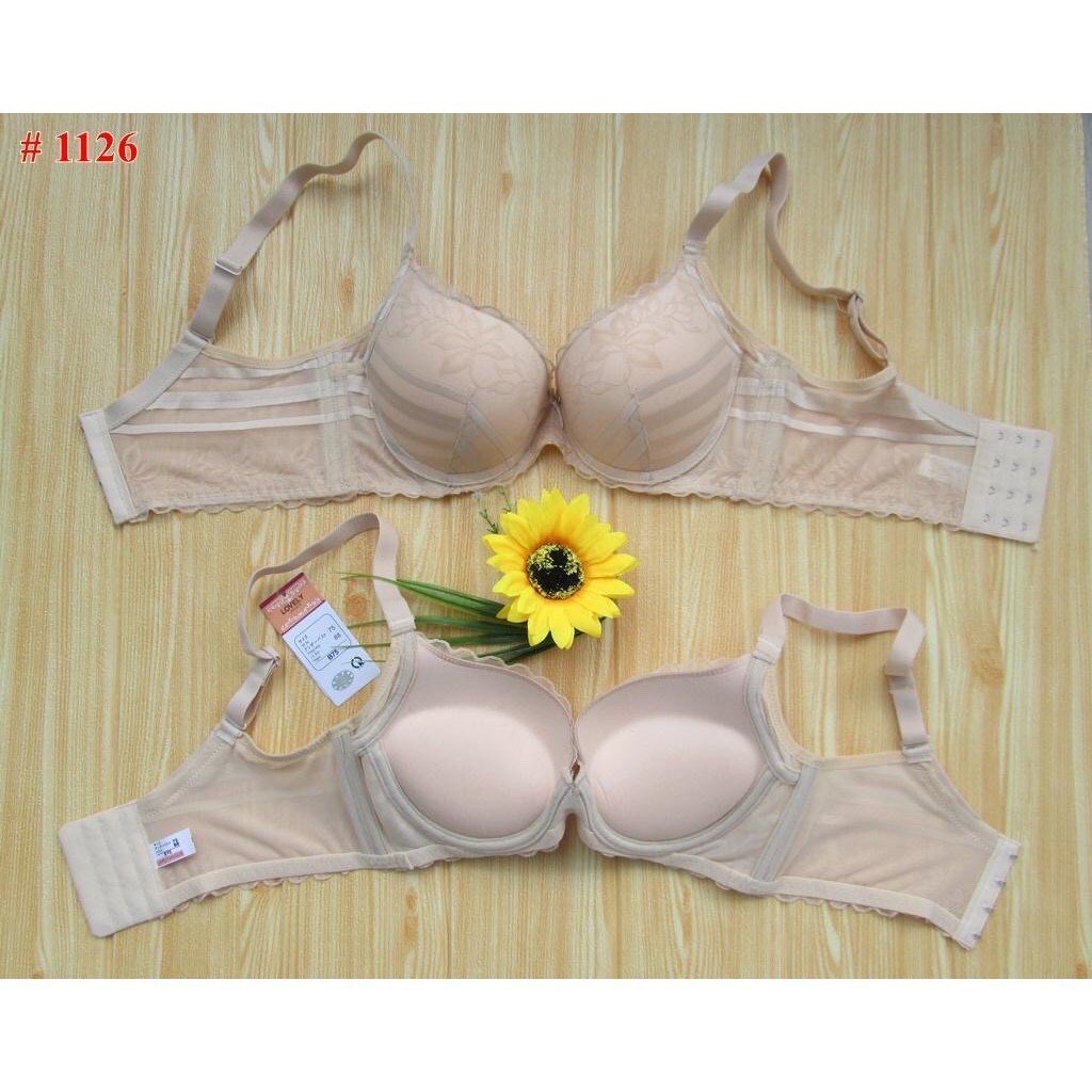 Áo Ngực Nữ Cotton Ren Lovely Đệm Siêu Nâng 4.5cm ⚡FreeShip⚡ Dây Lưng Bản To 4 Móc Cài Cao Cấp A1126 Hieu Store24h | BigBuy360 - bigbuy360.vn