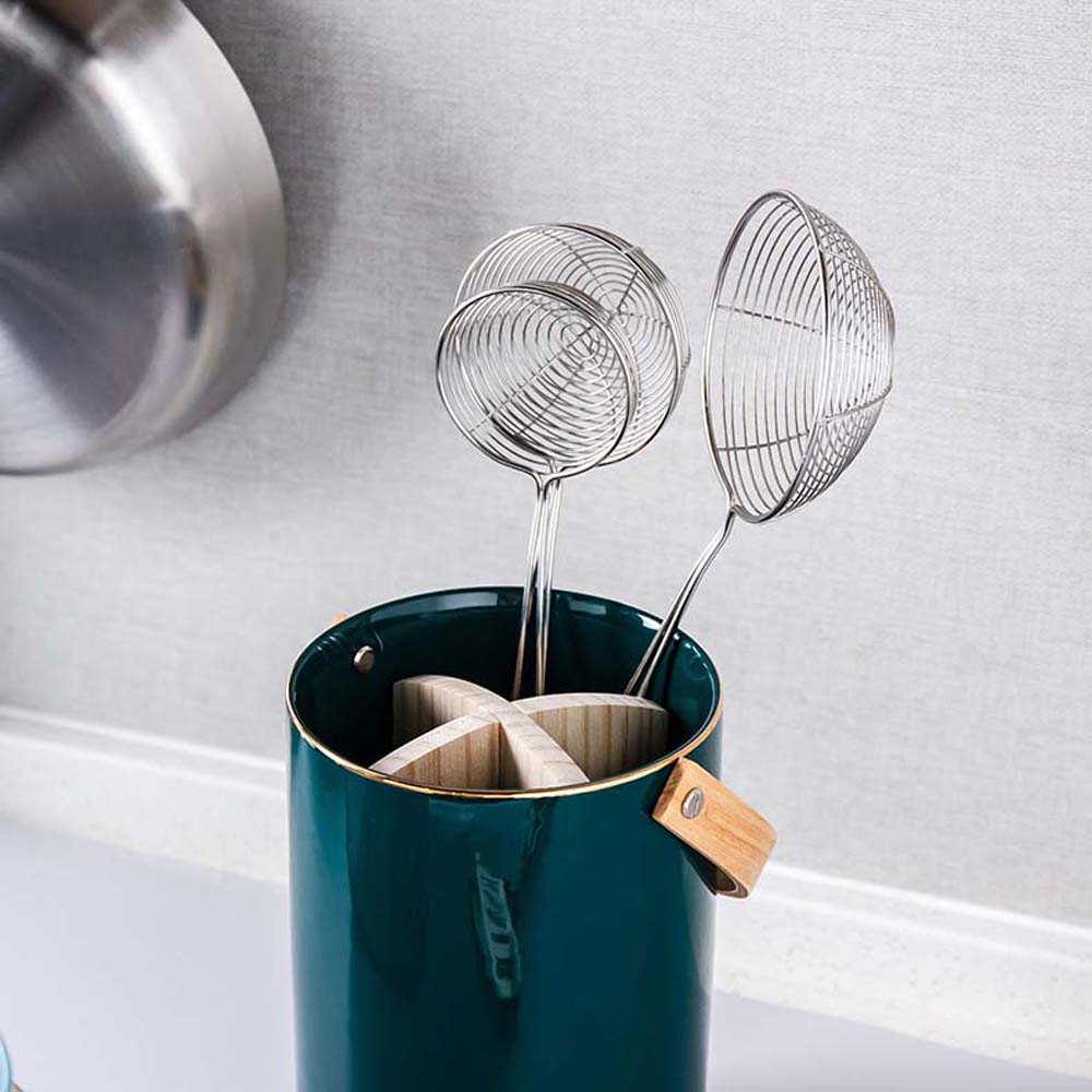 Muỗng nấu ăn bằng thép không gỉ có tay cầm dài chống dính đa năng tiện dụng chất lượng cao