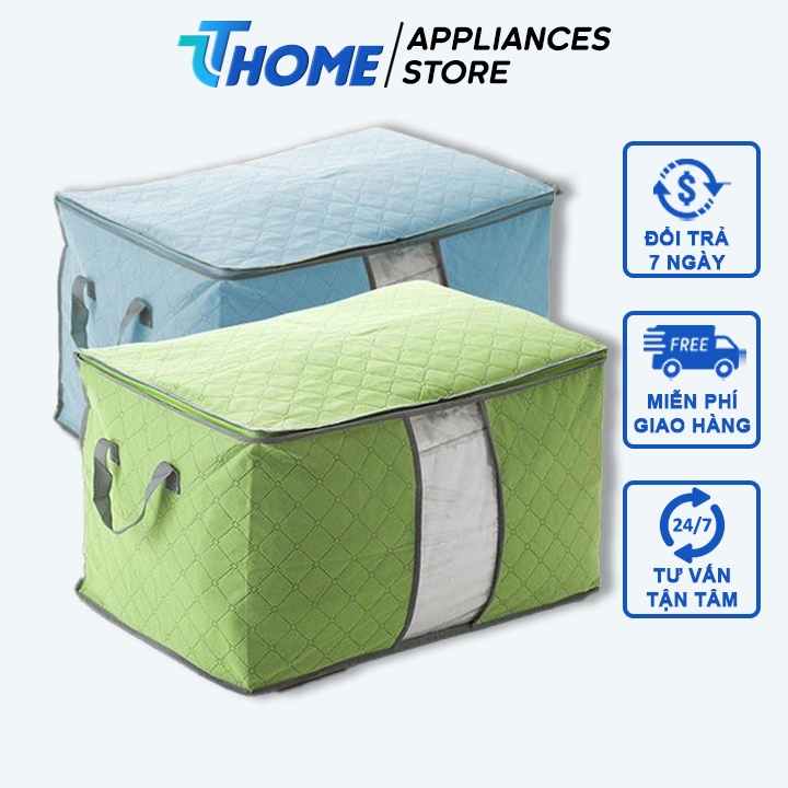 Túi đựng chăn màn quần áo cỡ lớn không thấm nước tiện dụng, túi đựng đồ đa năng TT- HOME