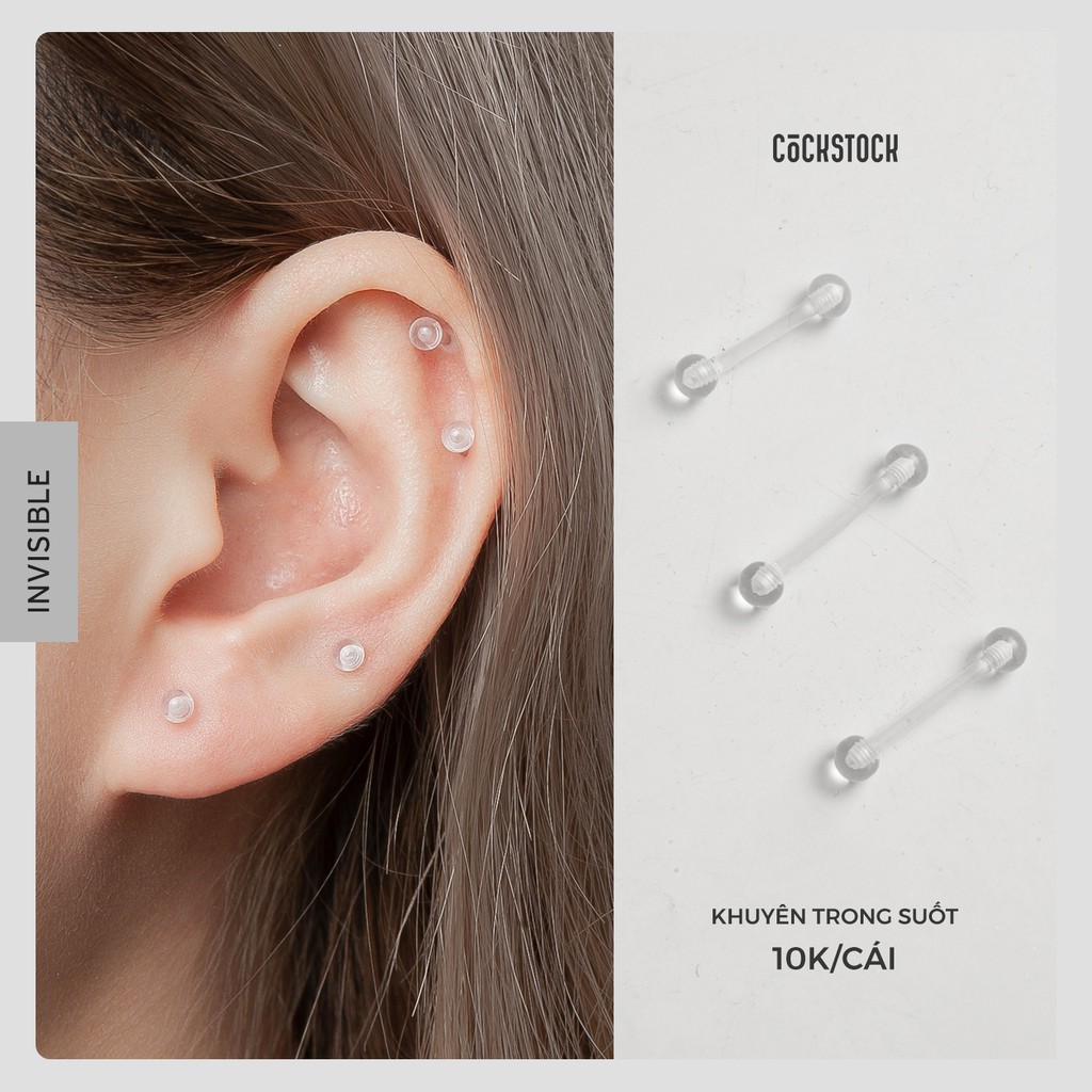 Khuyên tai cá tính nam, nữ style Hàn Quốc - Reckless Earring (giá 1 chiếc)
