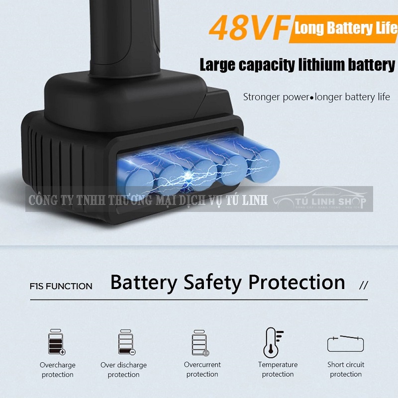 Máy rửa xe áp lực cao, vệ sinh nhà cửa chạy pin sạc Lithiumn gọn gàng, dễ dùng, cơ động