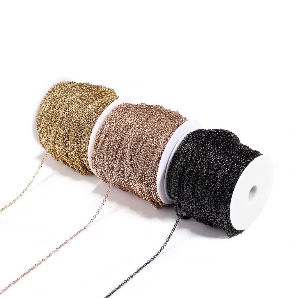 St.kunkka Chuỗi Xích Bằng Thép Không Gỉ Dài 2m Dùng Làm Vòng Cổ/Vòng Tay Thủ Công