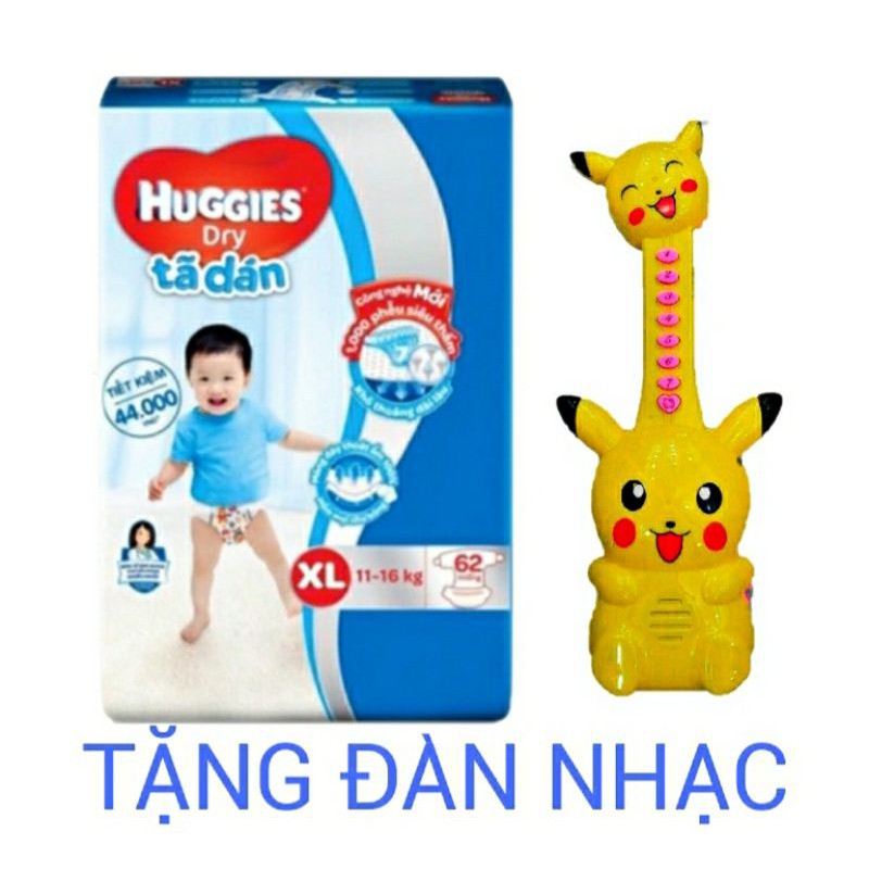 HCM (TẶNG ĐÀN NHẠC)TÃ DÁN HUGGIES S56 - M76 - L68 - XL62 -XXL56
