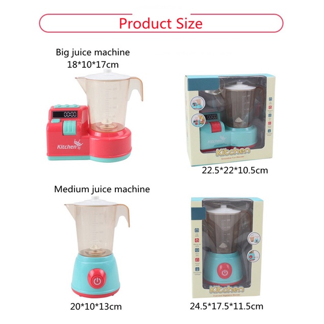 Đồ Chơi Máy Xay Sinh Tố/Nước Ép/Trái Cây mini Cho Bé