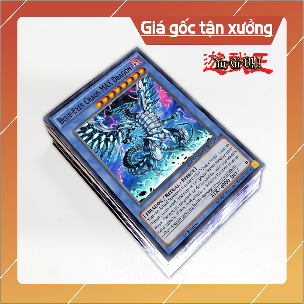 Bộ Bài Yugioh Rồng Trắng Chaos MAX Kaiba Seto 54 lá