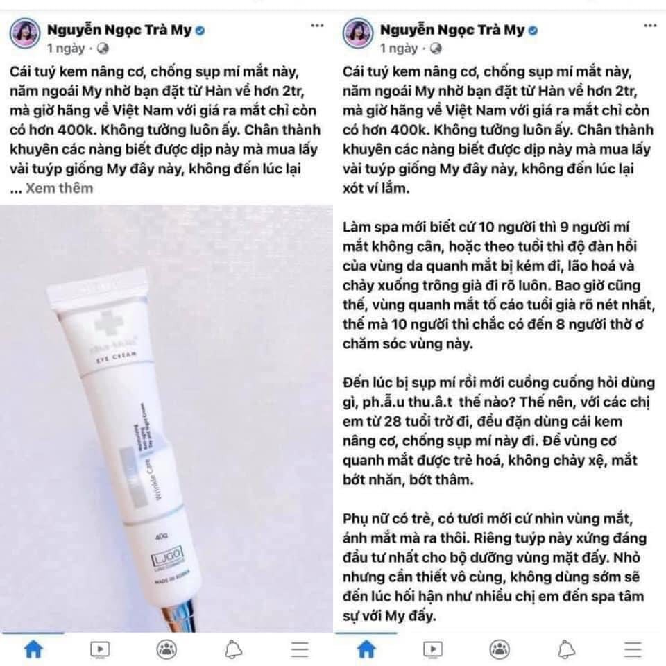 Kem Mắt Ốc Sên Cha-Skin Nail - Kem Mắt Vạn Lời Khen, Căng Da Mắt, Chữa Bọng Mắt, Chống Lão Hoá | BigBuy360 - bigbuy360.vn