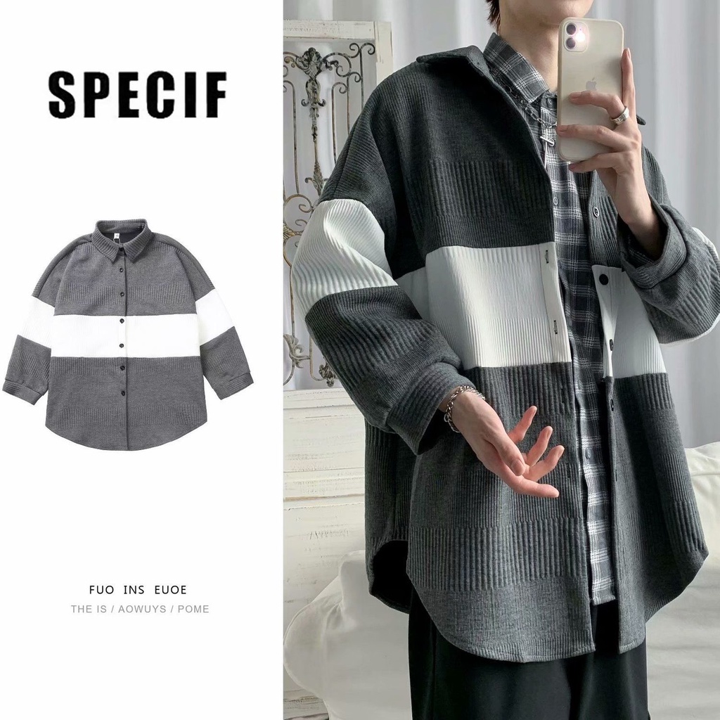 Áo khoác thun tay dài thời trang Hàn Quốc năng động cho nam