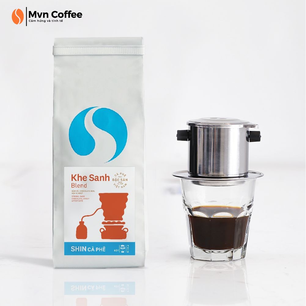 Cà Phê Đặc Sản Pha Phin 250g Dạng Bột Shin Cà Phê - Khe Sanh Blend - Mvn Coffee