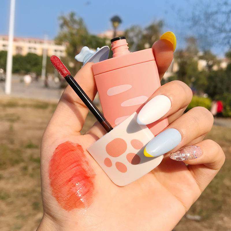 (Hàng Mới Về) Set Son Môi Dưỡng Ẩm Không Thấm Nước Thiết Kế Hình Chân Mèo Phong Cách Hàn Quốc Sheloves | BigBuy360 - bigbuy360.vn
