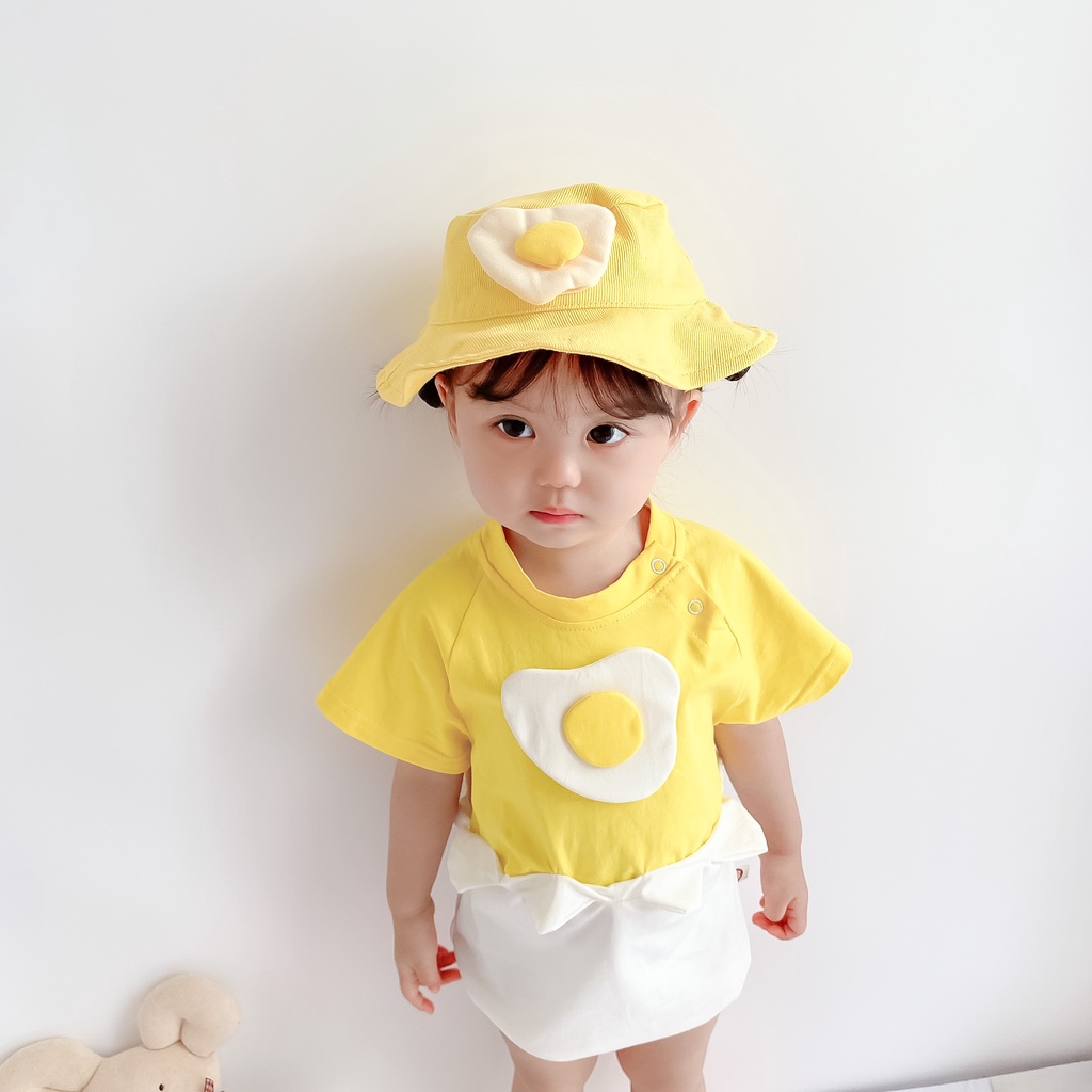 Bộ áo liền quần + băng đô đáng yêu cho bé mới sinh