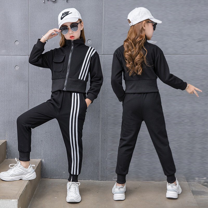 Bộ Thu Đông Thể Thao Cho Bé Gái và Bé Trai Áo Dài Tay Quần Dài Chất Liệu Nỉ Ken Store