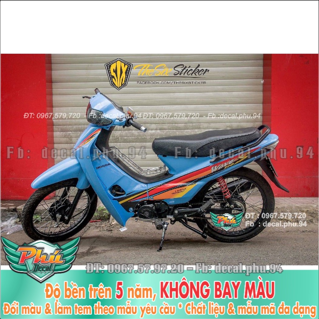 Tem Rời Wawe nhỏ xanh ngọc (K) -1